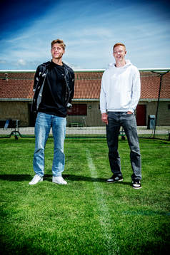 Lukas Björklund och Hugo Larsson på Sandskogens