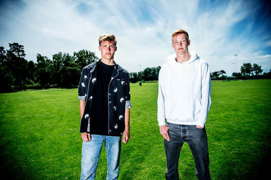 Lukas Björklund och Hugo Larsson på Sandskogens