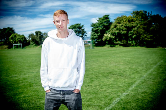 Hugo Larsson på Sandskogens idrottsplats
