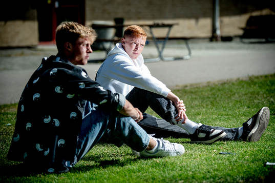 Lukas Björklund och Hugo Larsson på Sandskogens