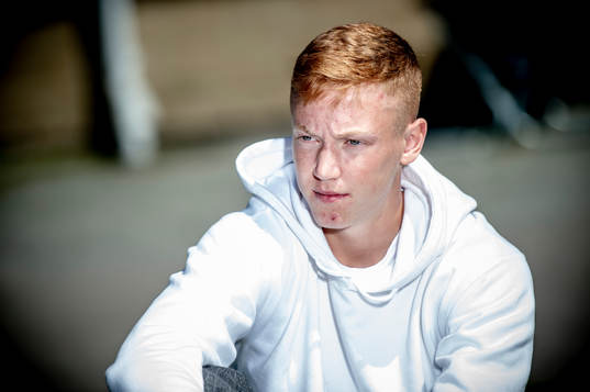 Hugo Larsson på Sandskogens idrottsplats