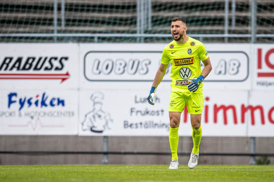 Landskronas målvakt Amr Kaddoura
