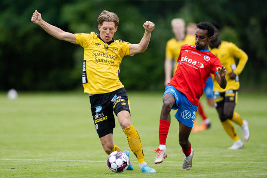 Elfsborgs Noah Söderberg och Helsingborgs Taha Ali