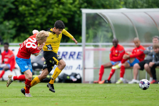 Helsingborgs Victor Blixt och Elfsborgs Ahmed Qasem