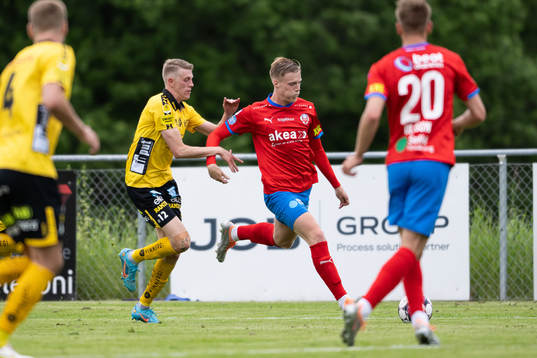 Elfsborgs Alexander Bernhardsson och Helsingborgs Emil