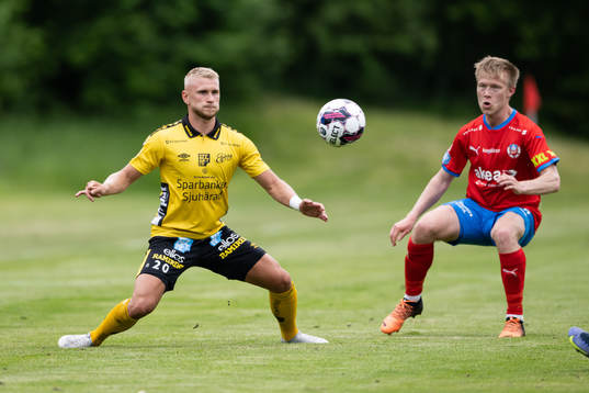 Elfsborgs Simon Strand och Helsingborgs Andreas Landgren
