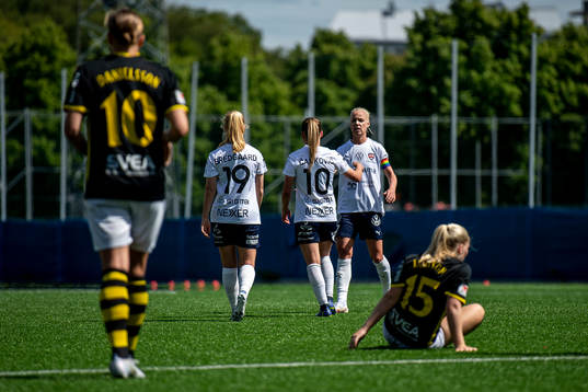 FC Rosengårds Sofie Bruun Bredgaard, Jelena Cankovic och