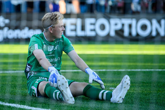 Elfsborgs målvakt Lucas Söderberg deppar