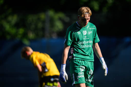 Elfsborgs målvakt Lucas Söderberg deppar