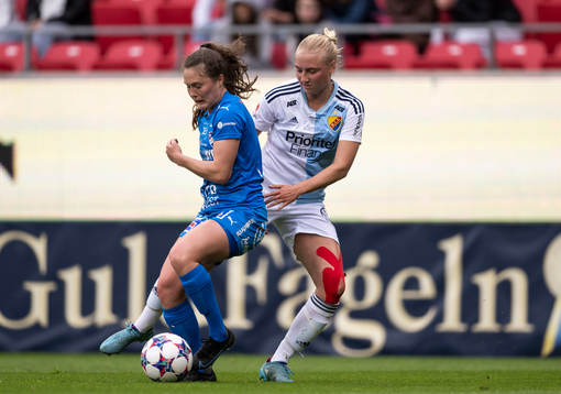 Kalmars Annie Habeeb och Djurgårdens StinaLisa Johansson