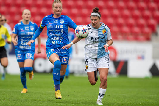 Kalmars Paige Culver och Djurgårdens Hayley Dowd