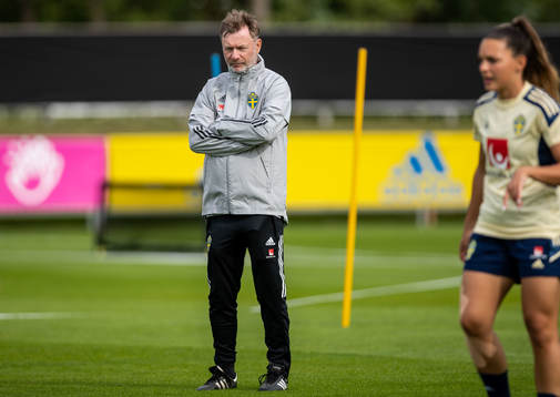 Head coach Peter Gerhardsson of the Swedish women's