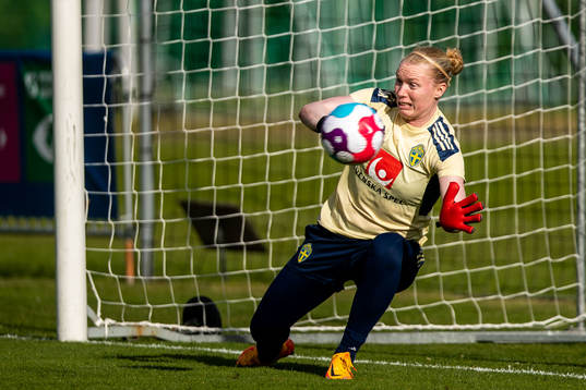 Goalkeeper Hedvig Lindahl of the Swedish women's national