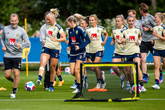 Players of the Swedish women's national football team