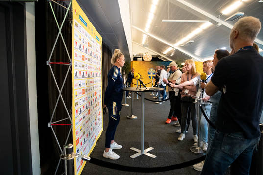 Hanna Glas of the Swedish women's national football team