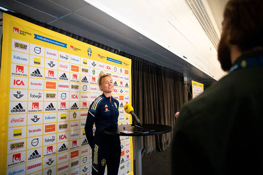 Hanna Glas of the Swedish women's national football team
