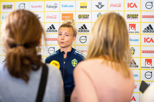 Hanna Glas of the Swedish women's national football team