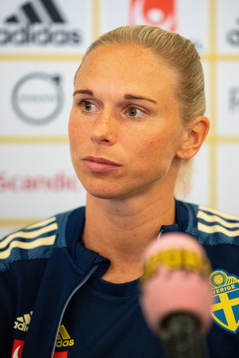 Jonna Andersson of the Swedish women's national football
