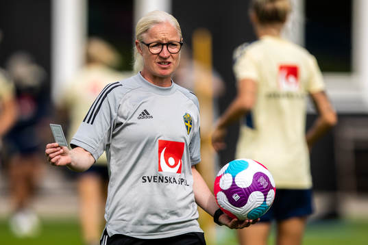 Assistent coach Victoria Sandell of the Swedish women's