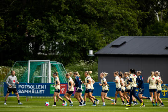 Players of the Swedish women's national football team