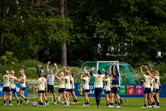 Players of the Swedish women's national football team