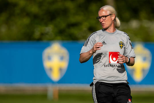 Assistent coach Victoria Sandell of the Swedish women's
