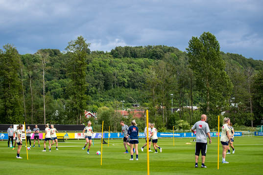 Players of the Swedish women's national football team