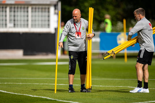 Assistant coach Magnus Wikman of the Swedish women's