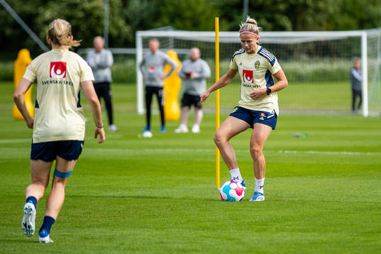Hanna Glas of the Swedish women's national football team