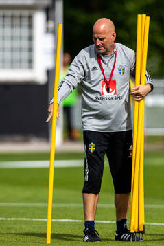 Assistant coach Magnus Wikman of the Swedish women's