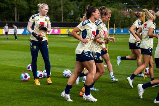 Goalkeeper Hedvig Lindahl of the Swedish women's national