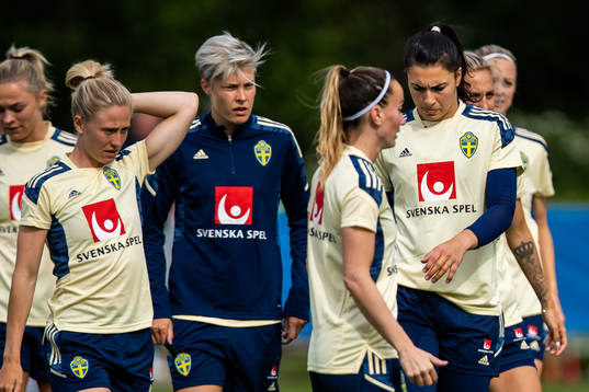 Goalkeeper Zecira Musovic of the Swedish women's national
