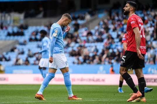 Malmö FFs Veljko Birmancevic deppar