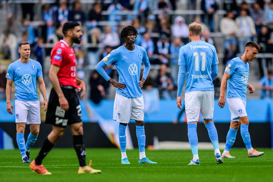 Malmö FFs Ismael Sidibe och Ola Toivonen