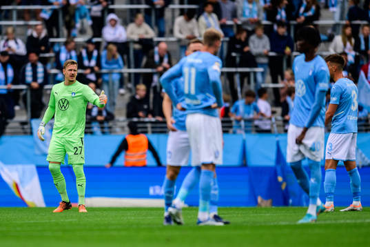 Malmö FFs målvakt Johan Dahlin