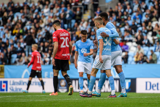 Malmö FFs Patriot Sejdiu jublar