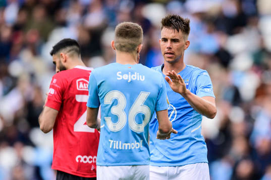 Malmö FFs Patriot Sejdiu jublar
