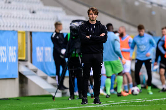 Malmö FFs tränare Milos Milojevic deppar