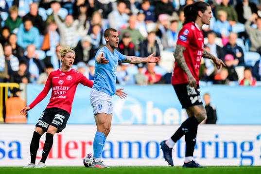 Malmö FFs Felix Beijmo reagerar