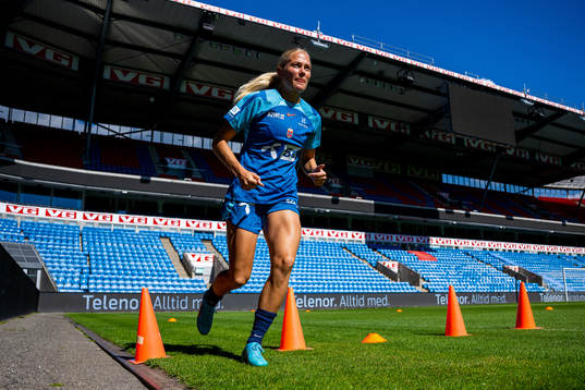 Guro Bergsvand of the Norwegian women's national football