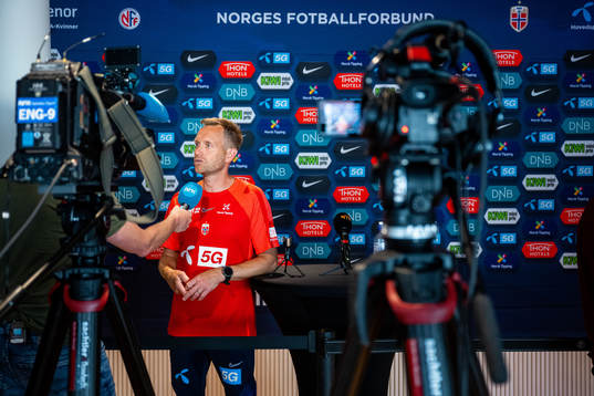 Martin Sjögren, head coach of the Norwegian women's