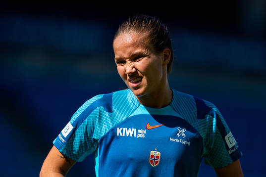 Guro Reiten of the Norwegian women's national football team