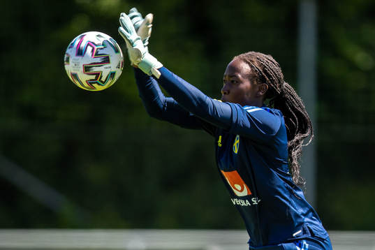 Bläddra bland fler bilder av Fotboll, Dam, U23, Sverige, Träning