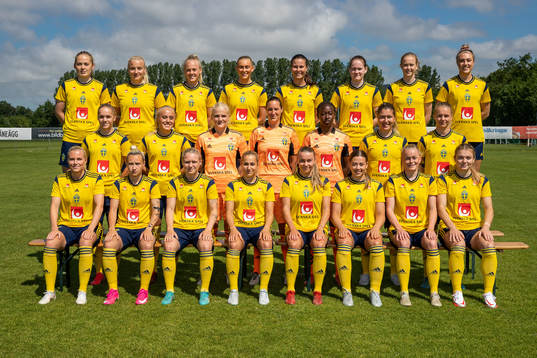 Bläddra bland fler bilder av Fotboll, Dam, U23, Sverige, Lagbild och porträtt