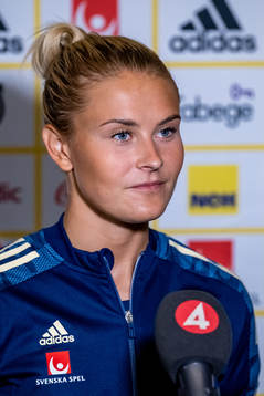 Amanda Nildén of the Swedish women's national football team