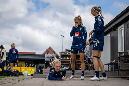 Rebecka Blomqvist, Nathalie Björn and Amanda Ilestedt of