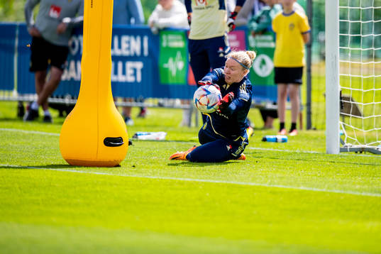 goalkeeper Hedvig Lindahl of Sweden