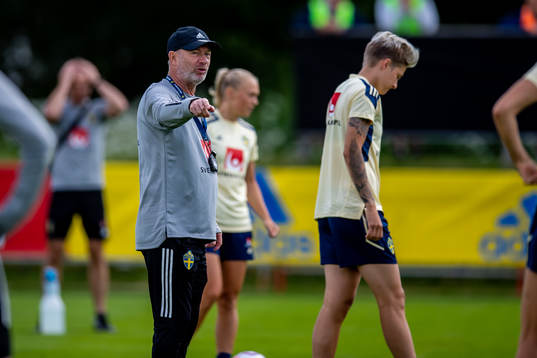 Peter Gerhardsson, head coach of Sweden