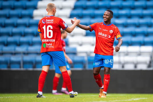 Helsingborgs Diego Fumaca jublar