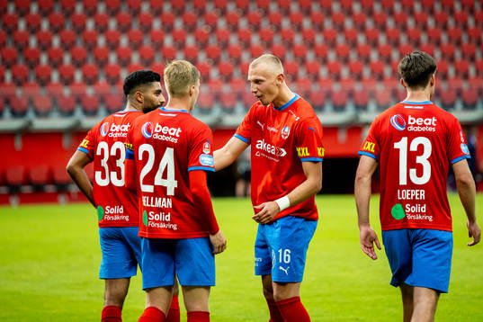 Helsingborgs Jakob Voelkerling Persson jublar